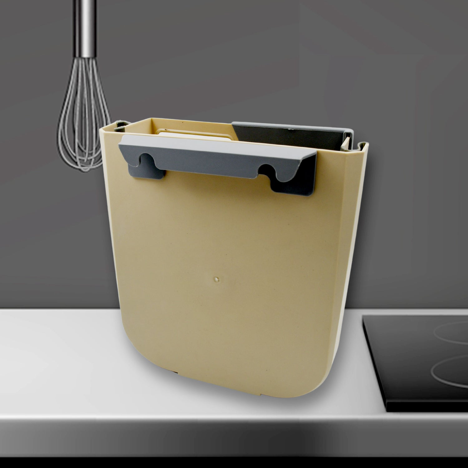Hanging Trash Can for Kitchen Cabinet Door, Small Collapsible Foldable Waste Bins, Hanging Trash Holder for Bathroom Bedroom Office Car, Portable Hanging Trash Can for Kitchen Cabinet Door, Small Collapsible Foldable Waste Bins, Hanging Trash Holder for Bathroom Bedroom Office Car, Portable